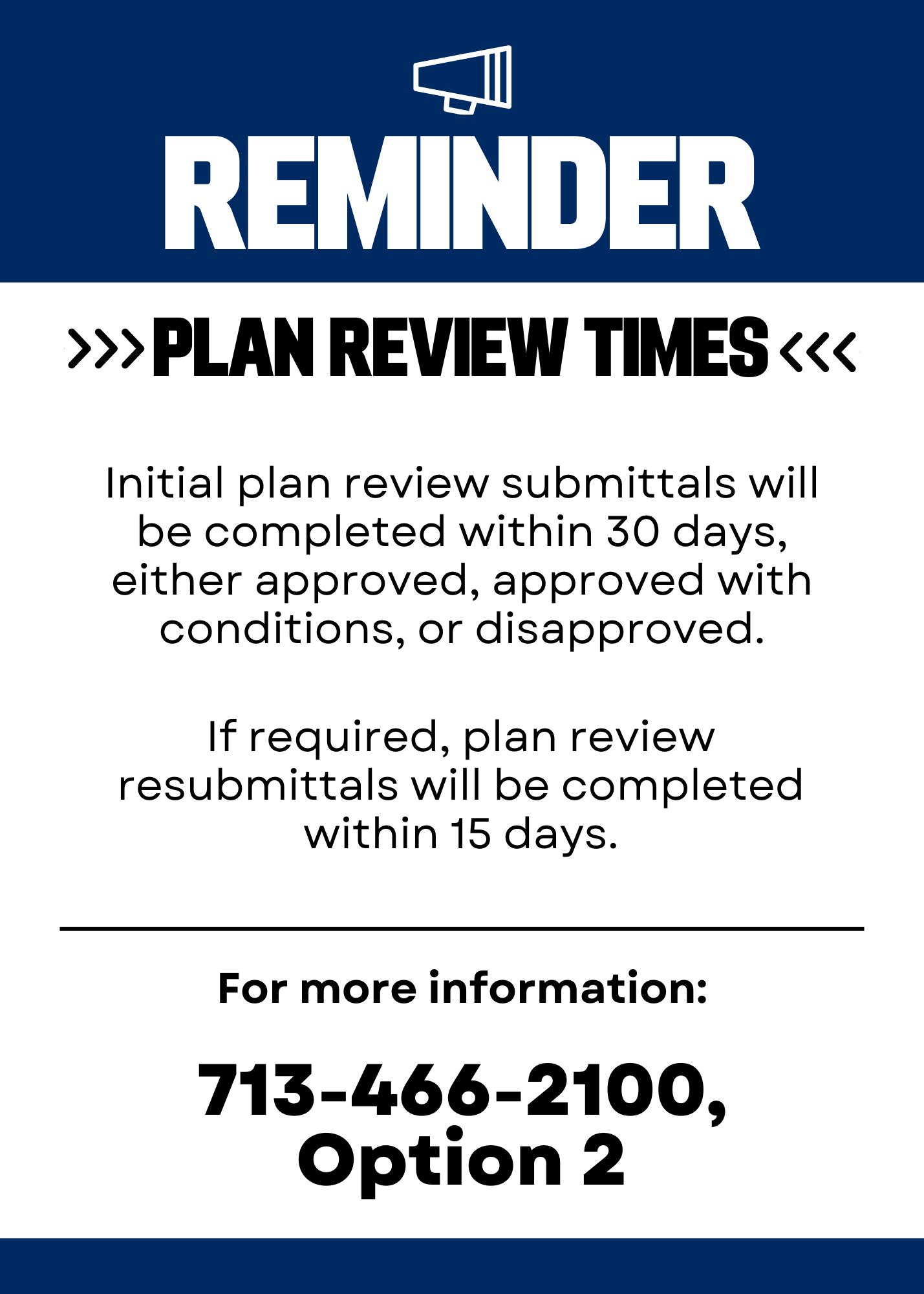Plan review times